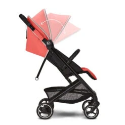 CYBEX Beezy Buggy Hibiscus Red - Gestell Black -Babyartikelgeschäft cyb 22 int y270 beezy blk hibr canopy steps