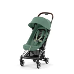 CYBEX Coya Chrome Dark Brown Leaf Green -Babyartikelgeschäft cyb 23 int y045 coya legr chbr withoutinlay