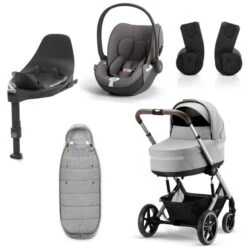 CYBEX Balios S LUX Kinderwagen + Cloud T I-Size Bundle Lava Grey