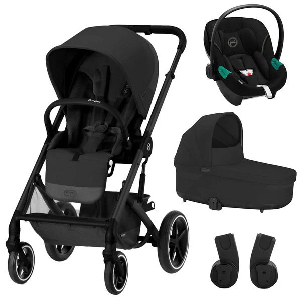 CYBEX Balios S LUX Kinderwagen & CYBEX Aton S2 I-Size Moon Black Bundle 3 CYBEX Balios S LUX Kinderwagen & CYBEX Aton S2 I-Size Moon Black Bundle