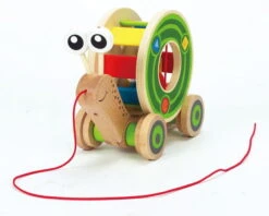 Hape Nachzieh Schnecke E0349 -Babyartikelgeschäft e0349 walk a long snail 1 1