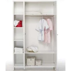 Schardt Eco Stripe Kinderzimmer Inkl. Umbauseiten Zweitüriger Schrank -Babyartikelgeschäft eco schrank geoeffnet 1