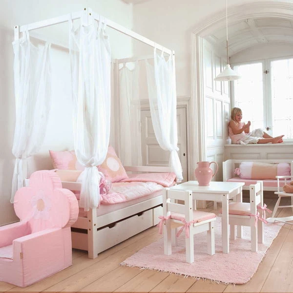 Hoppekids Himmelbett ECO Dream 90x200 Cm Weiß - Viel Zubehör 7 Hoppekids Himmelbett ECO Dream 90x200 Cm Weiß - Viel Zubehör – Bild 5