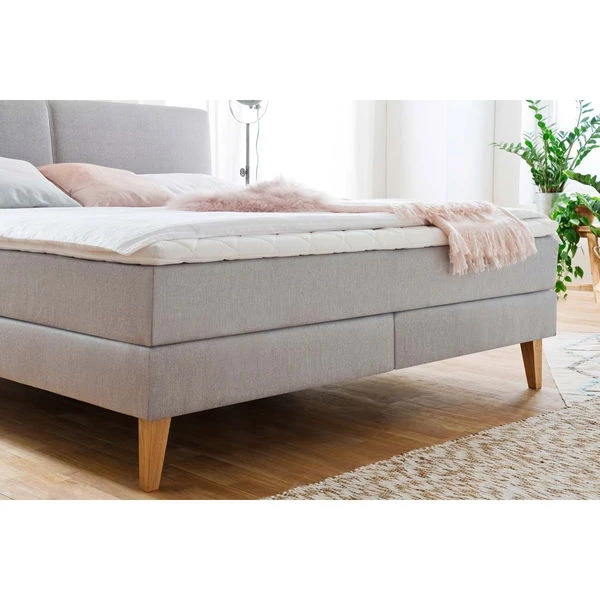 Meise Möbel Greta Boxspringbett 180 X 200 Cm Taupe Stoff - Inklusive Lieferung 4 Meise Möbel Greta Boxspringbett 180 X 200 Cm Taupe Stoff - Inklusive Lieferung – Bild 2