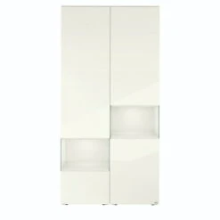 Hülsta Neo Wohnwand Vitrine 1 Schubkasten Und 3 Türen Hochglanzlack Weiß -Babyartikelgeschäft huelsta neo 134423f4