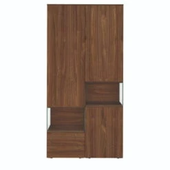 Hülsta Neo Wohnwand Vitrine 1 Schubkasten Und 3 Türen Kernnussbaum -Babyartikelgeschäft huelsta neo 134444f4