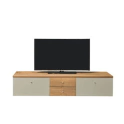 Now! Time By Hülsta Lowboard Schubladen/Klappen Natureiche/Lack-seidengrau -Babyartikelgeschäft huelsta now time ntw14541 1041274f3