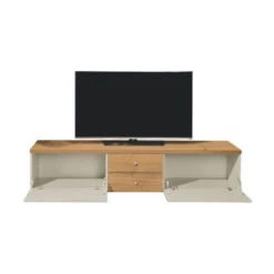 Now! Time By Hülsta Lowboard Schubladen/Klappen Natureiche/Lack-seidengrau -Babyartikelgeschäft huelsta now time ntw14541 1041275f3