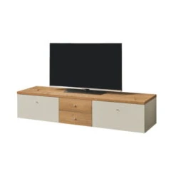 Now! Time By Hülsta Lowboard Schubladen/Klappen Natureiche/Lack-seidengrau -Babyartikelgeschäft huelsta now time ntw14541 1041276f3