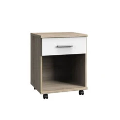 Wimex Joker Rollcontainer San Remo-Eiche-Nachbildung / Weiß