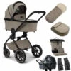 Moon Gio Plus Kombi-Kinderwagen Mud/black Chrome Zubehör Bundle