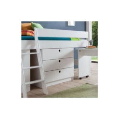 Relita KIM Halbhochbett Buche Massiv Weiß Zum Einzelbett Umbaubar - Frachtfrei 23 Relita KIM Halbhochbett Buche Massiv Weiß Zum Einzelbett Umbaubar - Frachtfrei -Babyartikelgeschäft kim kommode weiss gr 1