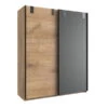 Wimex Liverpool Schiebetürenschrank Plankeneiche-Nachbildung / Graphit -Babyartikelgeschäft liverpool j04 770 nazdocemedyvkmjv