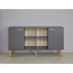 Trendteam Mats Sideboard Grau Melamin