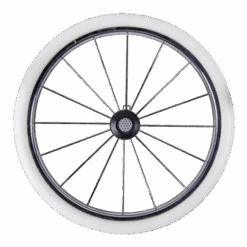 HESBA Condor Coupe Kinderwagen Außen 767 Innen 109 Räder Weiß 30 Cm, Ledergriff Grau -Babyartikelgeschäft metallspeichenrad eva 300 1 1