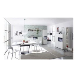 Mäusbacher Micelli Standvitrine Weiß Anthrazit Matt Lackiert | Zum Toppreis -Babyartikelgeschäft micelli speisen gr 1