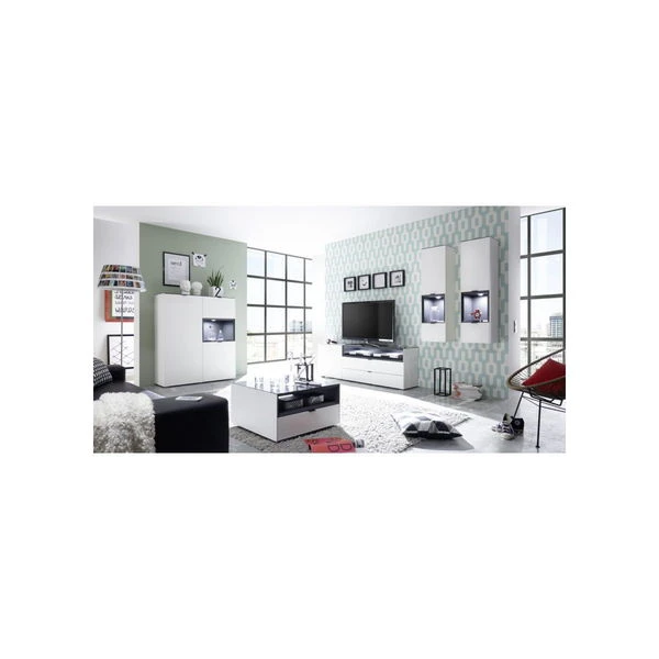 Mäusbacher Micelli Hängevitrine Weiß Anthrazit Matt Lackiert | Zum Toppreis 4 Mäusbacher Micelli Hängevitrine Weiß Anthrazit Matt Lackiert | Zum Toppreis – Bild 2