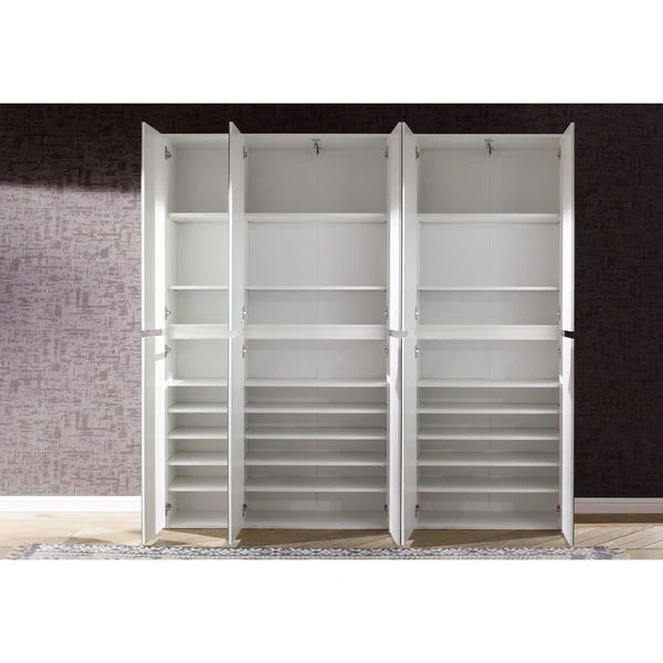 Trendteam Mirror Spiegelgarderobenschrank Weiß Melamin | 185 Cm 4 Trendteam Mirror Spiegelgarderobenschrank Weiß Melamin | 185 Cm – Bild 2