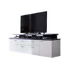 Trendteam Mood TV-Lowboard Weiß Melamin / Stone Dunkel -Babyartikelgeschäft mood md 1880 324 38 dynamisch freisteller