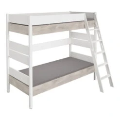 Paidi Kira Etagenbett 180 Cm Eiche-Nautik Schräge Leiter 120x200 Cm