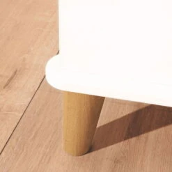 Paidi Lotte & Fynn Kinderbett - Steiff By PAIDI Kreideweiß/Eiche Massiv, 70x140 - Zum Aktionspreis -Babyartikelgeschäft paidi lottefynndetailkinderbett fuss 5