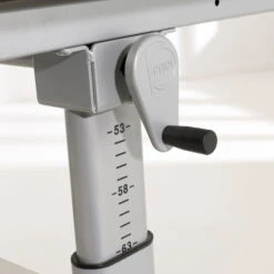 Paidi Marco 2 130 GT Schreibtisch Ahorn-NB 130 X 70 Cm, Platte Geteilt - Gestellfarbe Silber -Babyartikelgeschäft paidi marco2kurbel detail 9