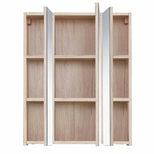 Trendteam Set-One Bad Spiegelschrank Weiß / Eiche 4 Trendteam Set-One Bad Spiegelschrank Weiß / Eiche – Bild 2