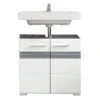Trendteam Set-One Bad Waschbeckenunterschrank Weiß / Rauchsilber -Babyartikelgeschäft setone bd 1336 301 03 freisteller 2