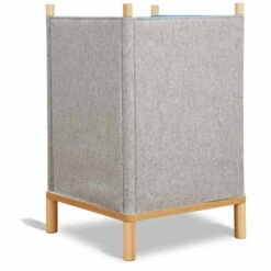 Timkid Sila Sessel Petrol Kissen Orange -Babyartikelgeschäft sila sessel filzwand hinten 1 1