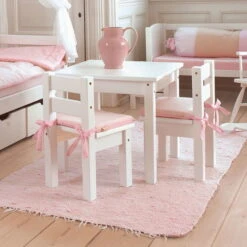 Hoppekids Sitzgruppe Mads Weiß 2 Stühle, 1 Tisch