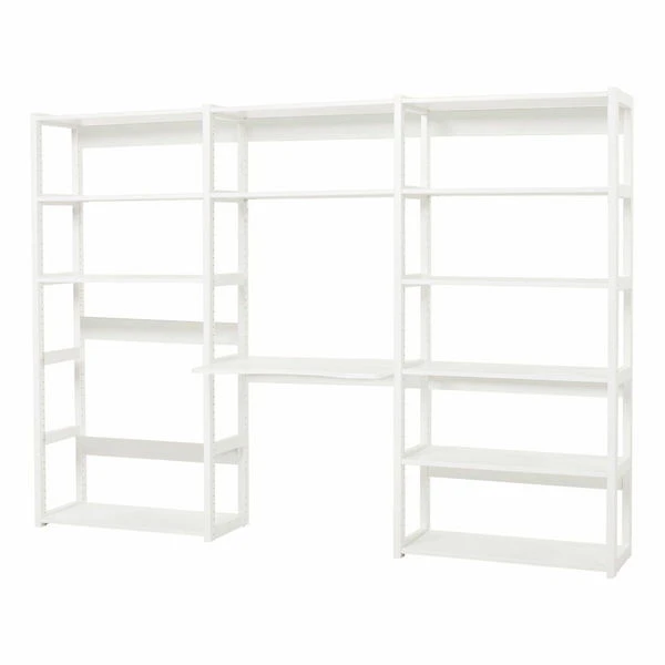Hoppekids Storey Regal 3-teilig Weiß 3x80 Cm, 12 Böden, 1 Tisch 80 Cm 3 Hoppekids Storey Regal 3-teilig Weiß 3x80 Cm, 12 Böden, 1 Tisch 80 Cm