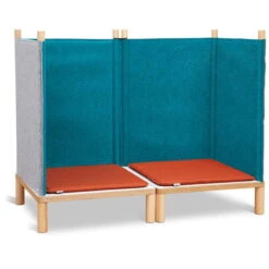 Timkid Sila Couch Klein Petrol Kissen Orange