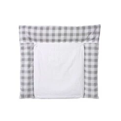 Schardt Wickelauflage Vichy Grey 80x75 Cm Inkl. Abnehmbarem Frotteebezug