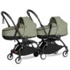 BABYZEN™ YOYO² Zwillingskinderwagen Olive Gestell Black -Babyartikelgeschäft yoyo connect yoyo 2 3 4 twin bassinet black frame olive web